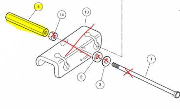 Nut for Precedent Brake Equalizer Bracket Bolt (Years 2004-Up)