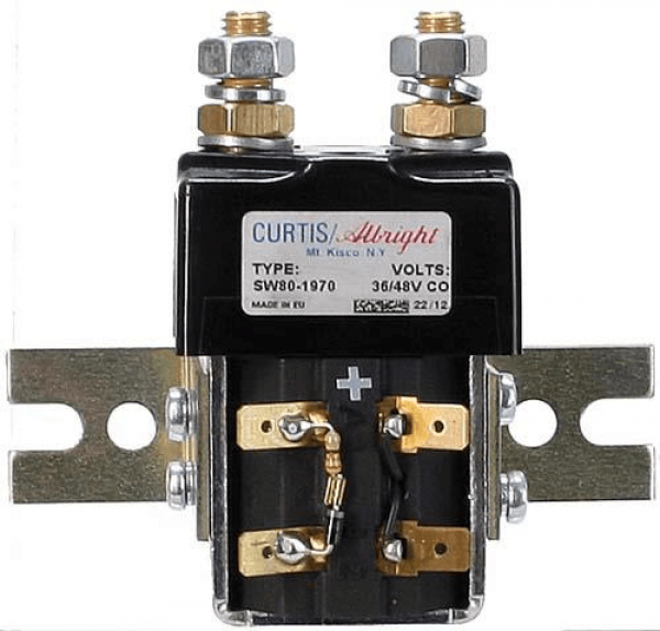 Curtis 36/48V Relais inkl. Halterung / Widerstand/ Dioden