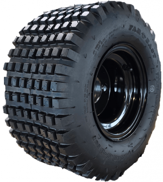 Tire on rim 18 x 8.5 - 8 lugs tread