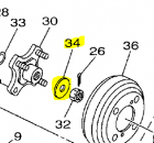 Thrust washer YAMAHA